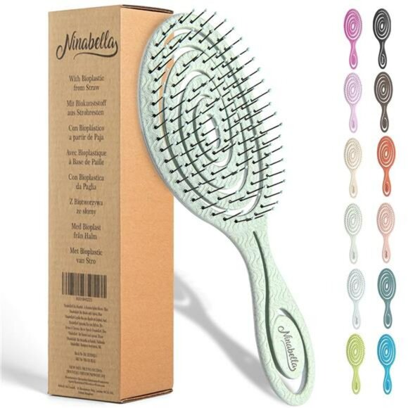 Detangling Hair Brush for Wet Curly Straight Thick Hair No Pull Pain Free - Picture 1 of 8